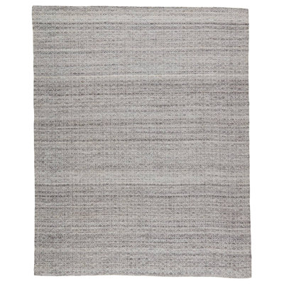 Tapis intérieur / extérieur en polyester tissé à la main noir / gris Wendy Jane