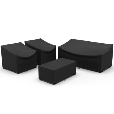 4 Piece Heavy Duty Waterproof Outdoor Furniture Cover