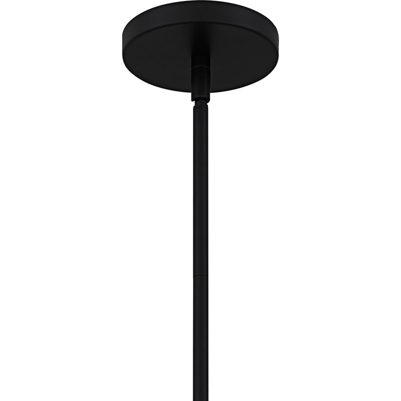 Luminaire suspendu 1 lumière Hollis, Noir mat