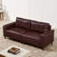 Courbes de style Mid-Century, cuir de polyuréthane respirant, pieds en bois massif, assemblage sans outils en 30 minutes, luxe adapté aux appartements-1244149021-1244149025-1244149026