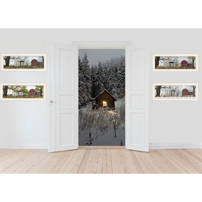 Four Seasons Collection II 4-Piece Framed Wall Art for Home Wall Décor by Billy Jacobs