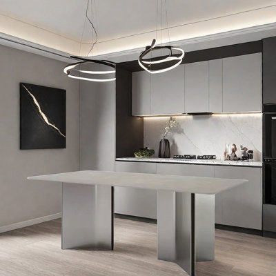 Modern Rectangular Sintered Stone Dining Table Dining Table