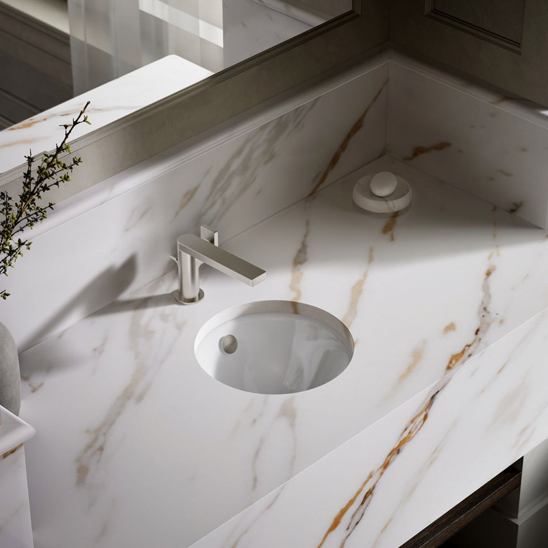 Kohler Iron Plains Round Drop-In/Under-Mount Bathroom Sink