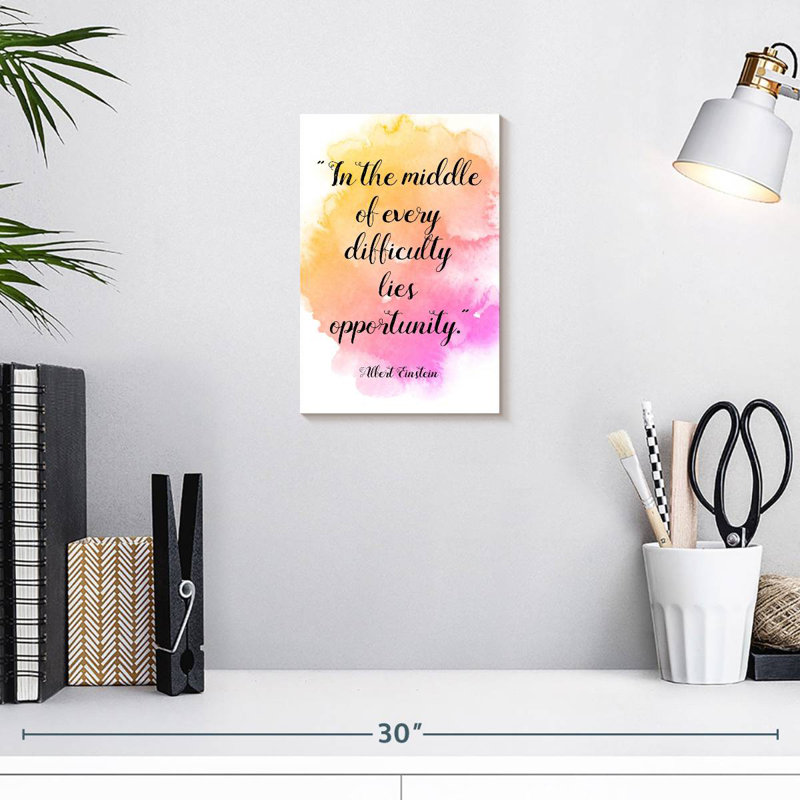Einstein's Famous Quote, 12" H x 8" W
