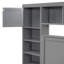 Lit en bois avec armoire tout-en-un, tablette et douilles, lit gigogne simple-264517480-264517483
