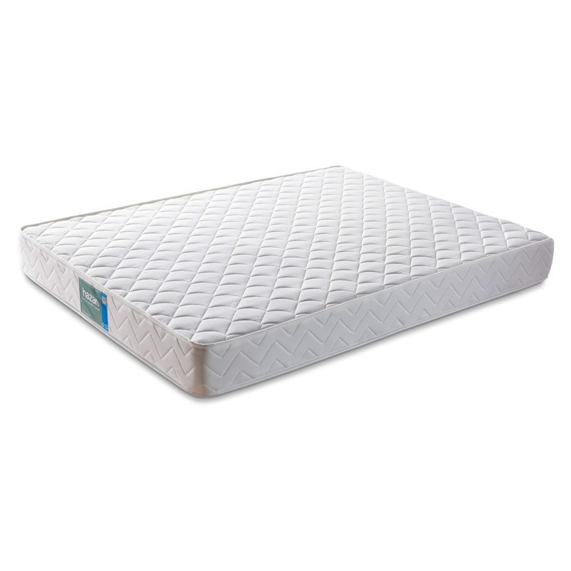Premium Firm Mattress, Double-Sided, 63.0 x 79.0 x 8.7 inches | Jacquard Fabric Cover, Multi Spring System | Solid White Color, Geometric Design | Perfect for Comfortable Sleep & Supportive Rest