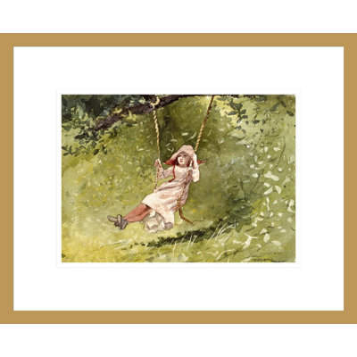 on a Swing by Winslow Homer -Framed Giclee Print