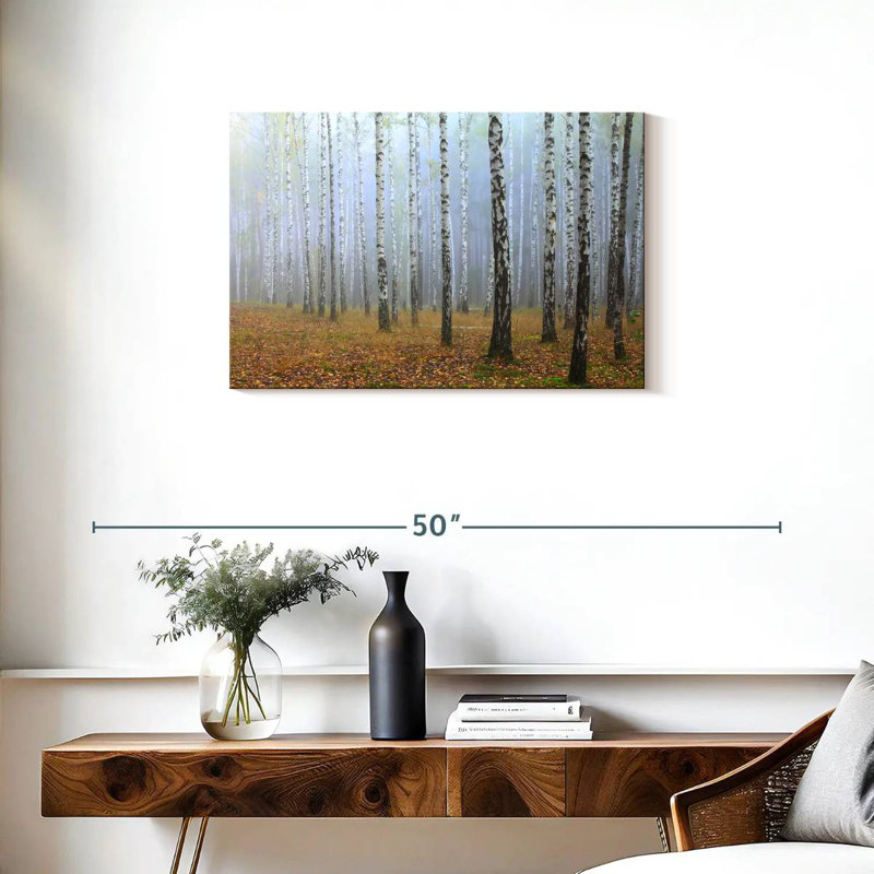 Misty Birch Forest