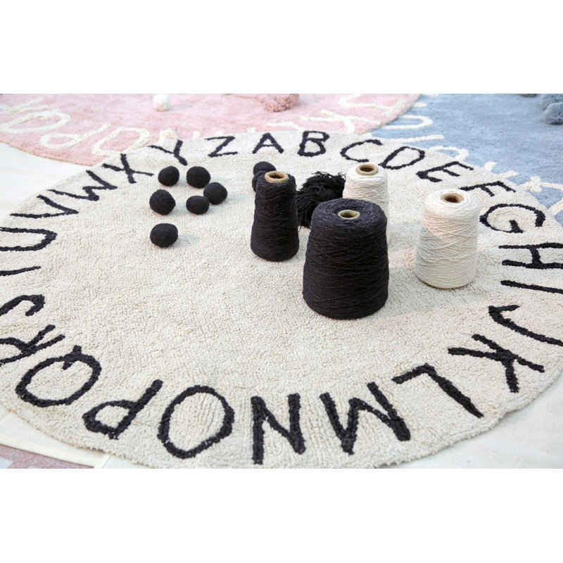 Tapis rond lavable ABC Lorena Canals