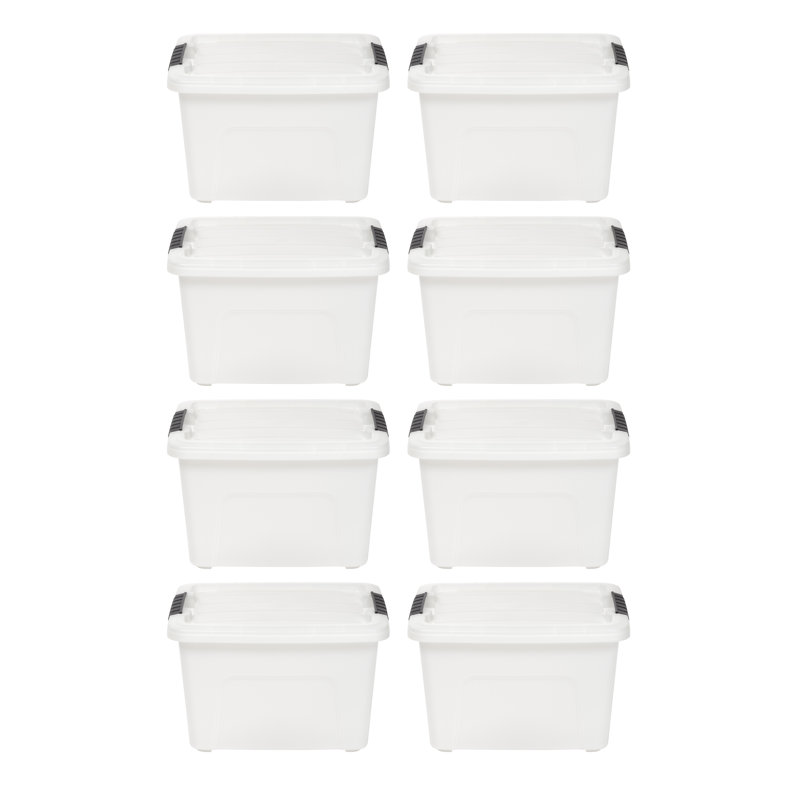 Contenant de rangement IRIS, Blanc, H 9,63 po x l 12,38 po x P 15,32 po