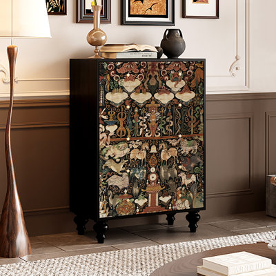 Armoire décorative française de style Wabi-sabi