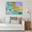 «Green and Blue Tender Liquid Art III», reproduction sur toile-67339450-67339452