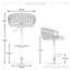 Christal Cerelly Height Adjustable Swivel Bar Stool-1859030426