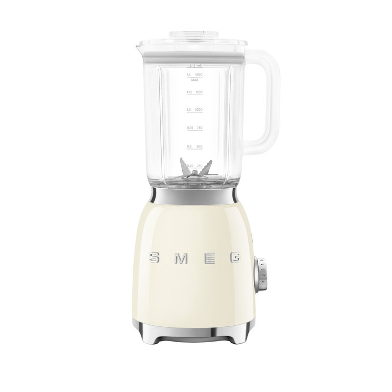 Smeg BLF03 50's Style Retro Countertop Blender, Cream