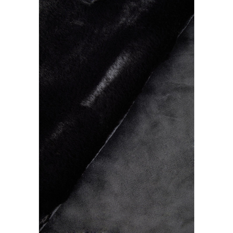 Akiana Bosie Lamina Cream Throw, Black