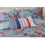 Polyester Striped Rectangular Lumbar Cushion with Filling