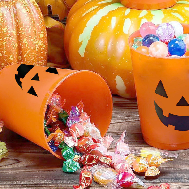 Gobelets en plastique citrouille d'Halloween ou gobelets réutilisables pour les fêtes d'Halloween