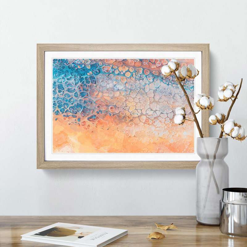 Good for You in Abstract - Picture Frame Painting Print, 48cm H x 65cm W , Oak Framed