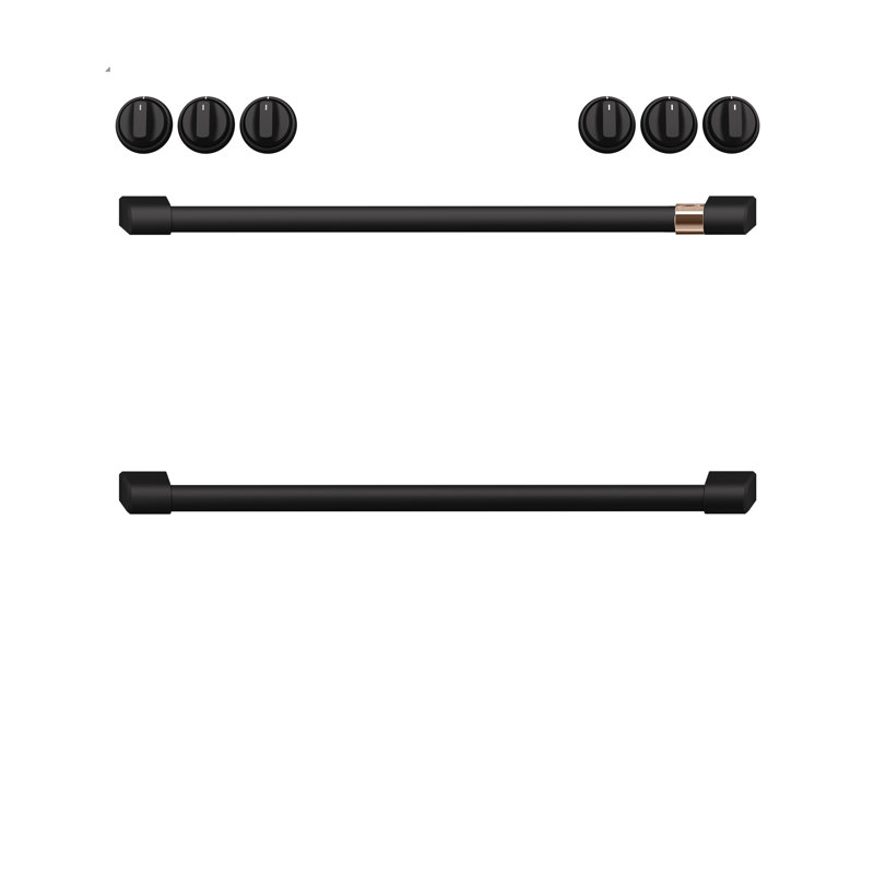 Front Control Induction Range Handle Kit, Flat Black
