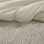 Édredon surdimensionné double / grand - 3 pièces en coton à bourre géométrique 100% beige