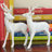 Rustic Reindeer Figurines, 8.5 Inches