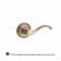 Curve Single Dummy Door Lever with Traditional Round Rose