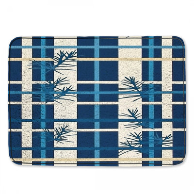 Motif de tapis de bain à carreaux