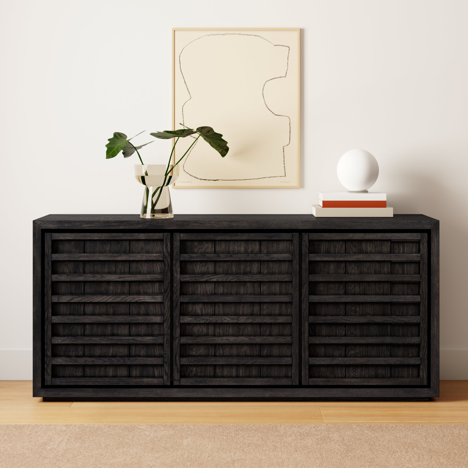 Scotty Oak Sideboard, Charcoal
