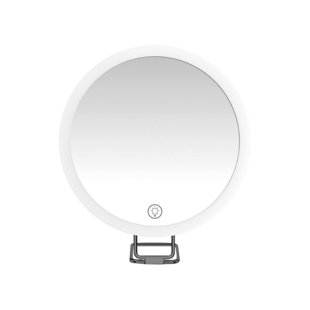 30X Magnifying Mirror With Light 3 Adjustable Brightness Levels In 3 Colors Travel Makeup Mirror With Suction Cup 360° Adjustable Stand Black