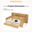 Lit de jour double en bois avec tablettes de rangement-1142057326