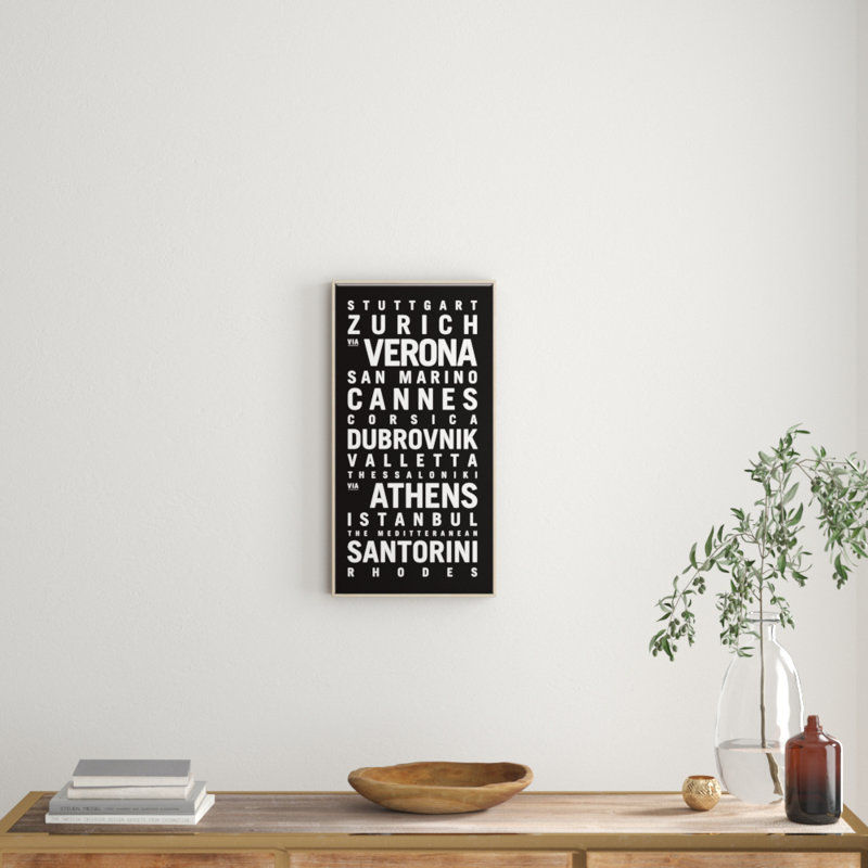 Tram Scrolls - Print on Canvas, 153.5cm H x 77.5cm W x 4.5cm D