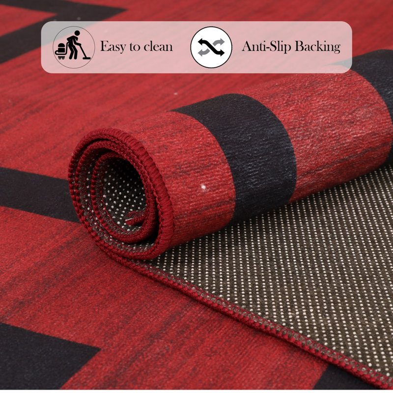 Modern Abstract Area Rug for Living Room, Bedroom, Dining Room, and Home Office – Soft Indoor Accent Rug
