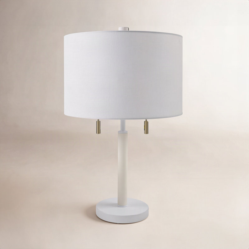 Kenley Table Lamp with Pull Chain, White