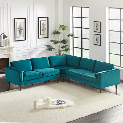 Upholstered L-Shaped Sectional Symmetrical