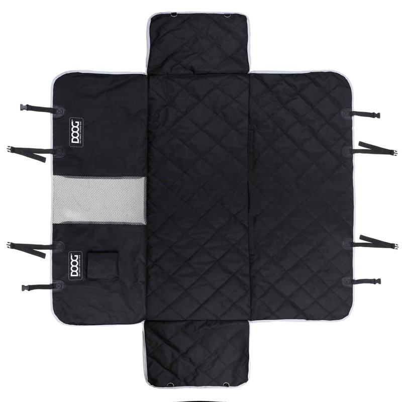 Housse de siège d'auto DOOG, noir, 52 po x 14,5 po x 20 po