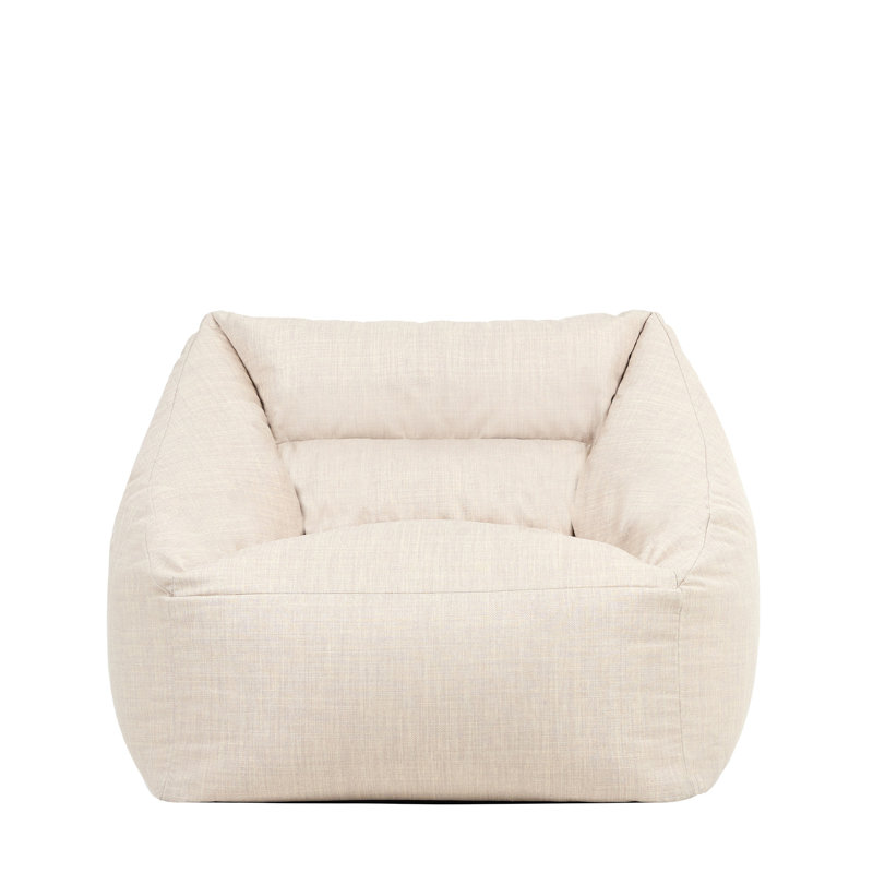 Natalia Outdoor Woven Armchair Bean Bag, Beige
