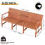 Chaise 72 po en polypropylène à trois places pour l'intérieur et l'extérieur-191155468