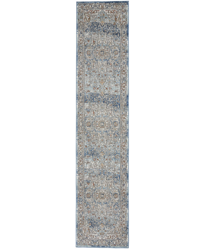 Tapis beige Freeda, Tapis de couloir 2 pi 2 po x 10 pi