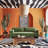 Lea 90.5" Sofa in Distressed Green Velvet