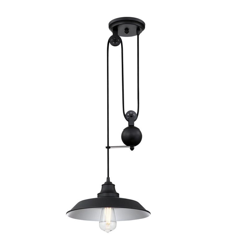 Iron Hill 1 - Light Single Pendant, Matte Black