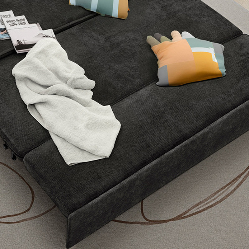 Causeuse 2 en 1 en chenille - Canapé-lit escamotable avec ports USB-C, capacité de 800 lb, conception peu encombrante pour les appartements