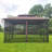 Outdoor Patio Gazebo For Patio 10X13ft, Metal Frame Canopy With Double Roofs, Heavy Duty Party Tent And Shelter With Mosquito Netting And Privacy Screen For Backyard, Lawn, Garden,Deck-113889318