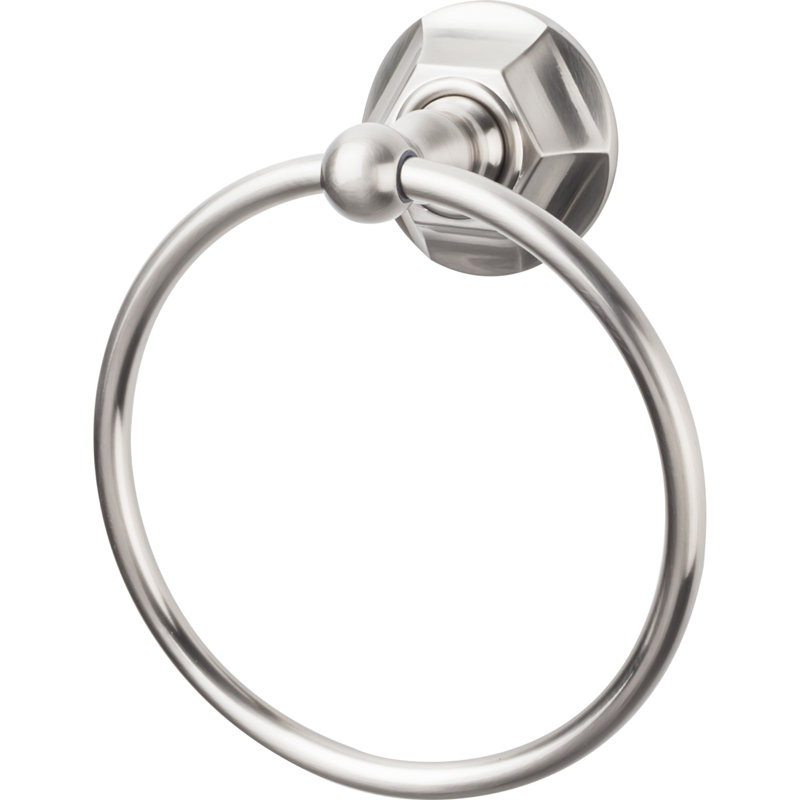 Edwardian Bath  Towel Ring, Brushed Satin Nickel