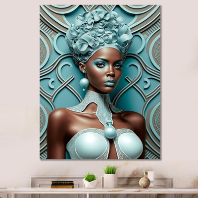 " Gorgeous African Queen In Retro Colours I "