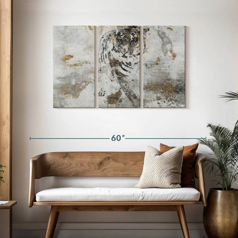 Tiger's Walk, 28" H x 45" W