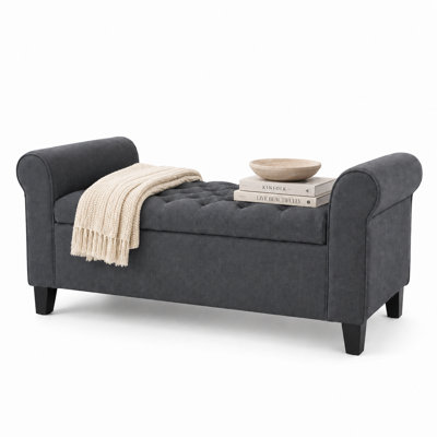 Bridgemon Fabric Upholstered Storage Bench
