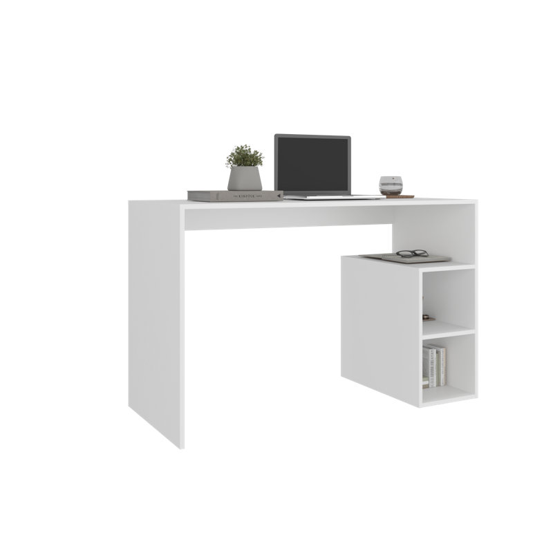 Bureau Rolla Lirio, bureau, blanc, Blanc