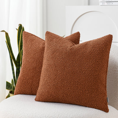 Textured Throw Pillow Covers Textured Boucle Throw Pillow Covers