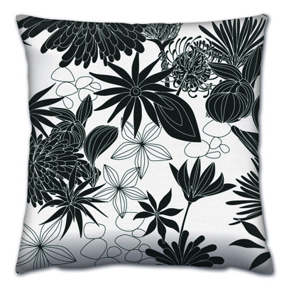 Coussin lavable de qualité supérieure, 17,0 x 17,0 pouces, 50% coton / 50% polyester, rembourrage en silicone, fermeture à glissière dissimulée | Doux, confortable et repassable | Parfait pour la décoration intérieure, le salon et la chambre à coucher