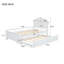 Structure de lit plateforme, lit plateforme en bois avec tête de lit et lit gigogne pour économiser de l'espace-1292850899